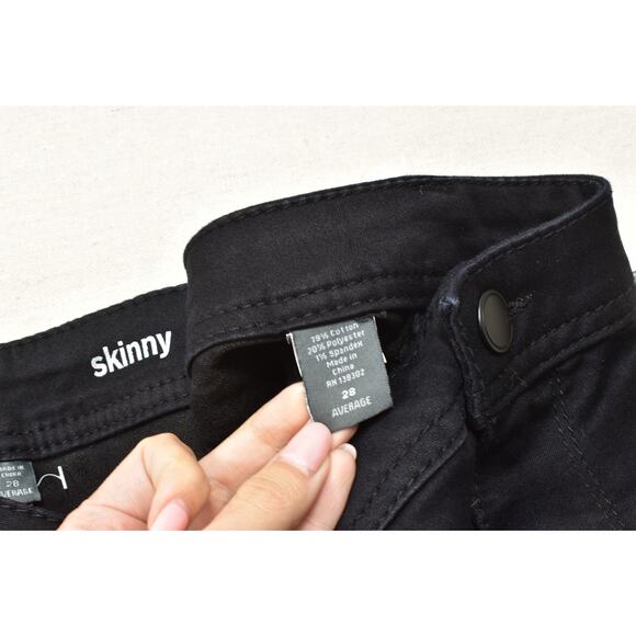 Avenue Denim Women's Black Skinny Jeans Plus Size 28 AVERAGE Cotton Blend NWT - Picture 6 of 8